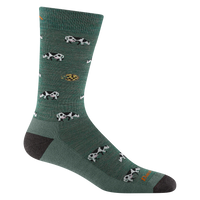 MEN'S SOCKS | DAIRY AIR CREW-Socks & Footwear-DARN TOUGH-MEDIUM-PASTURE-Coriander