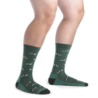 MEN'S SOCKS | DAIRY AIR CREW-Socks & Footwear-DARN TOUGH-Coriander
