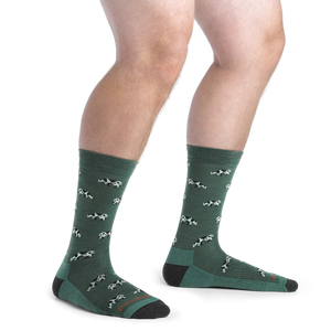 MEN'S SOCKS | DAIRY AIR CREW-Socks & Footwear-DARN TOUGH-Coriander