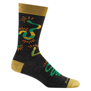 MEN'S SOCKS | FIELD GUIDE CREW-Socks & Footwear-DARN TOUGH-LARGE-CHARCOAL-Coriander