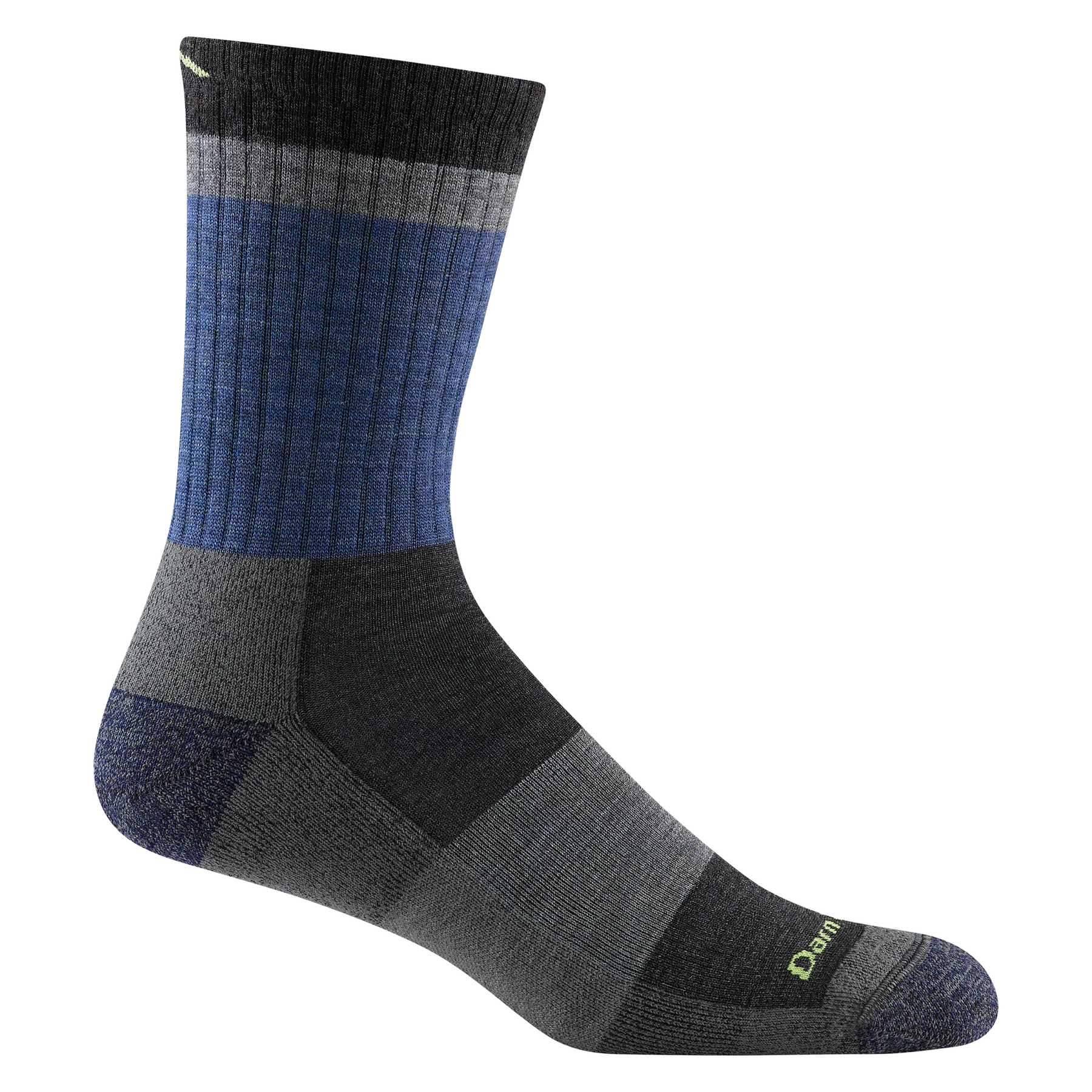 MEN'S SOCKS | HEADY STRIPE MICRO CREW-Socks & Footwear-DARN TOUGH-Coriander