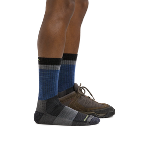 MEN'S SOCKS | HEADY STRIPE MICRO CREW-Socks & Footwear-DARN TOUGH-Coriander