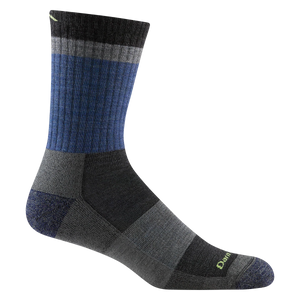 MEN'S SOCKS | HEADY STRIPE MICRO CREW-Socks & Footwear-DARN TOUGH-MEDIUM-BLU-Coriander