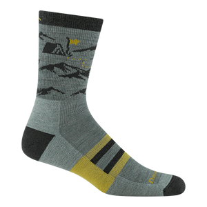 MEN'S SOCKS | HIKE HUT MICRO CREW-Socks & Footwear-DARN TOUGH-MEDIUM-SEAFOAM-Coriander