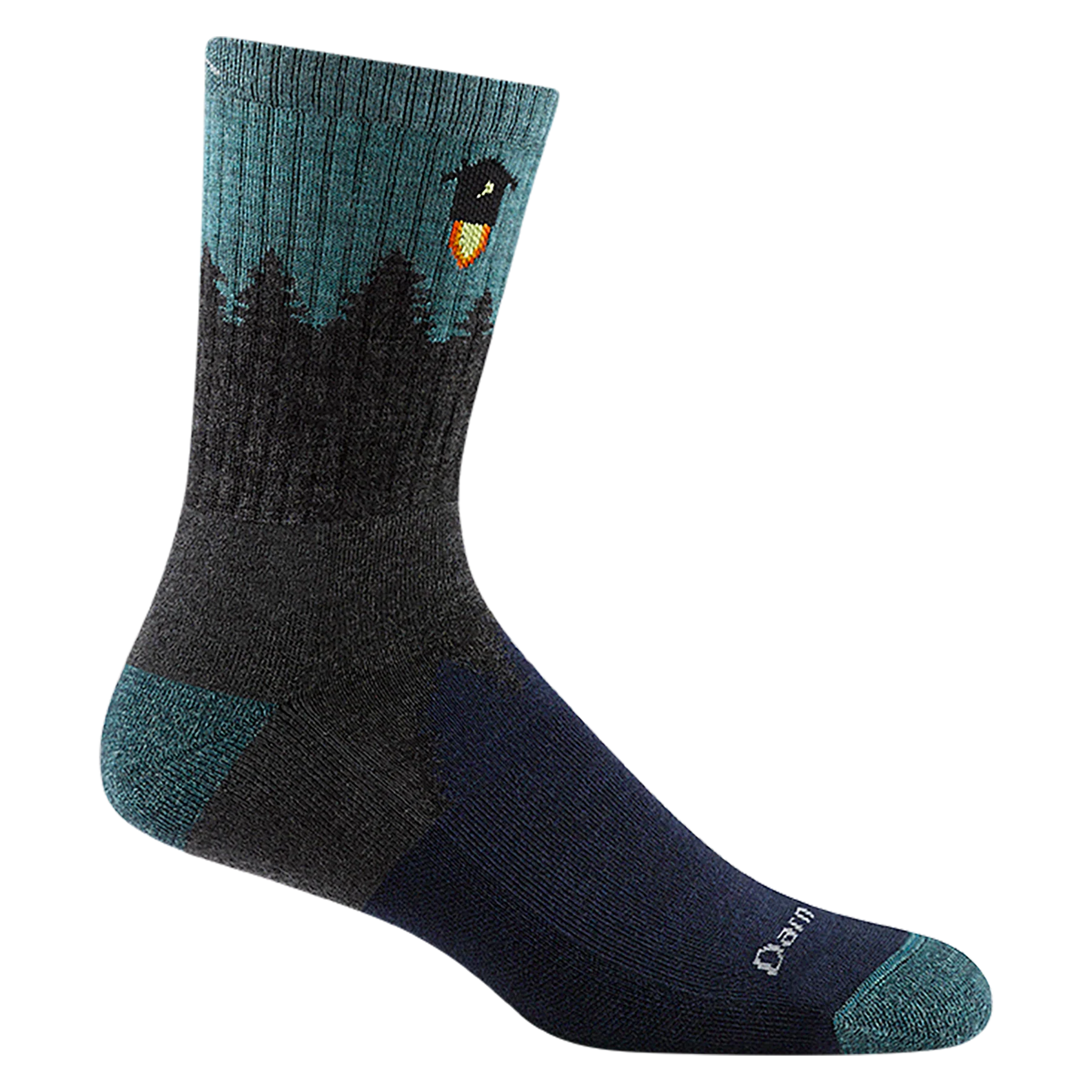 MEN'S SOCKS | NUMBER 2 MICRO CREW MIDWEIGHT-Socks & Footwear-DARN TOUGH-MEDIUM-GRY-Coriander