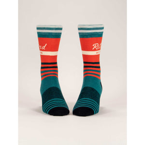 MENS SOCKS | RETIRED AS F*CK-Socks-BLUE Q-Coriander