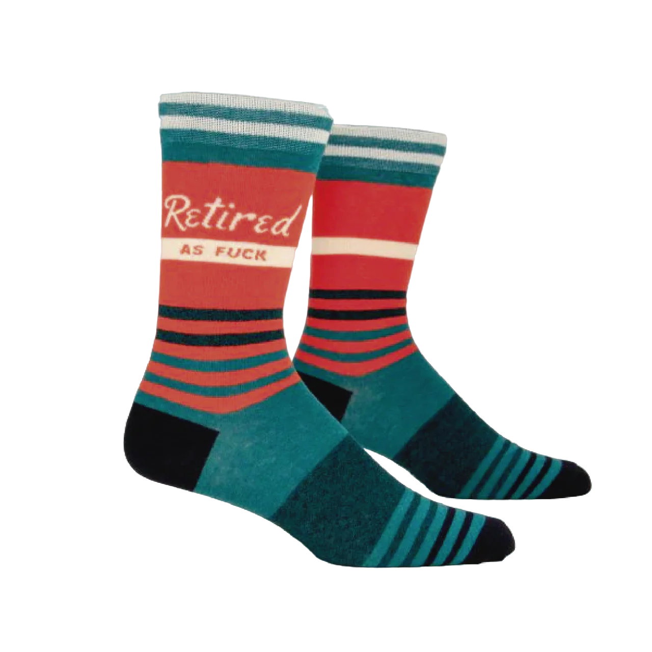 MENS SOCKS | RETIRED AS F*CK-Socks-BLUE Q-Coriander