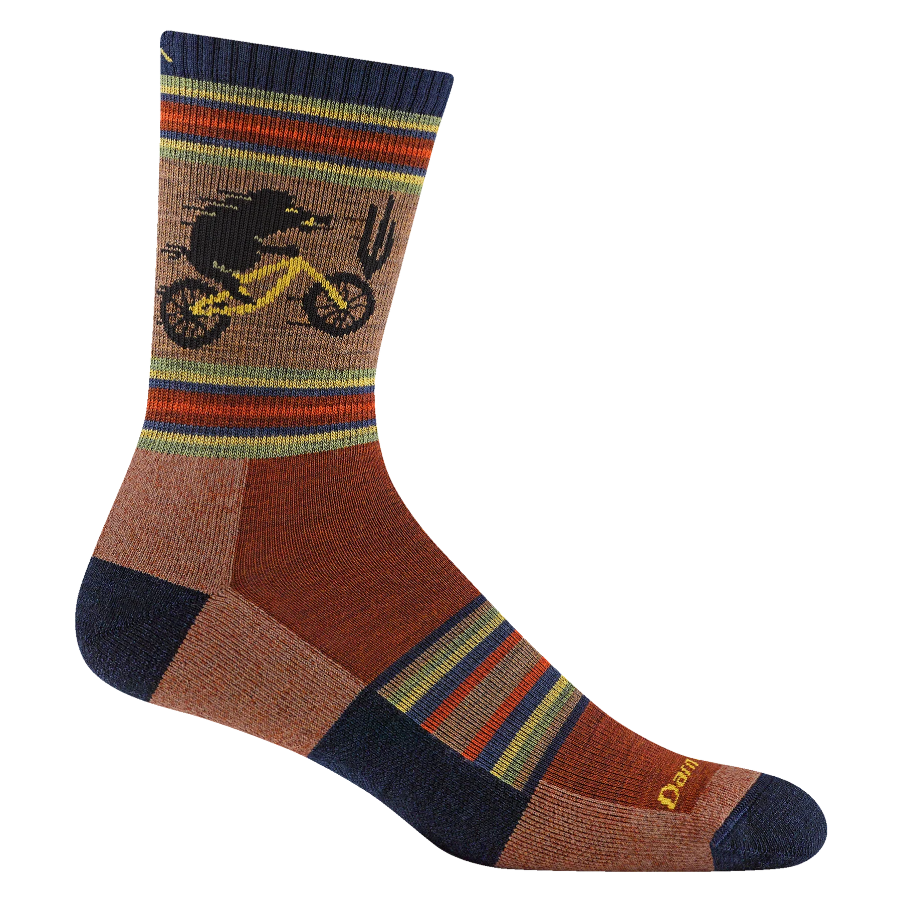 MEN'S SOCKS | WILLOUGHBY MICRO CREW-Socks & Footwear-DARN TOUGH-MEDIUM-CHESTNUT-Coriander