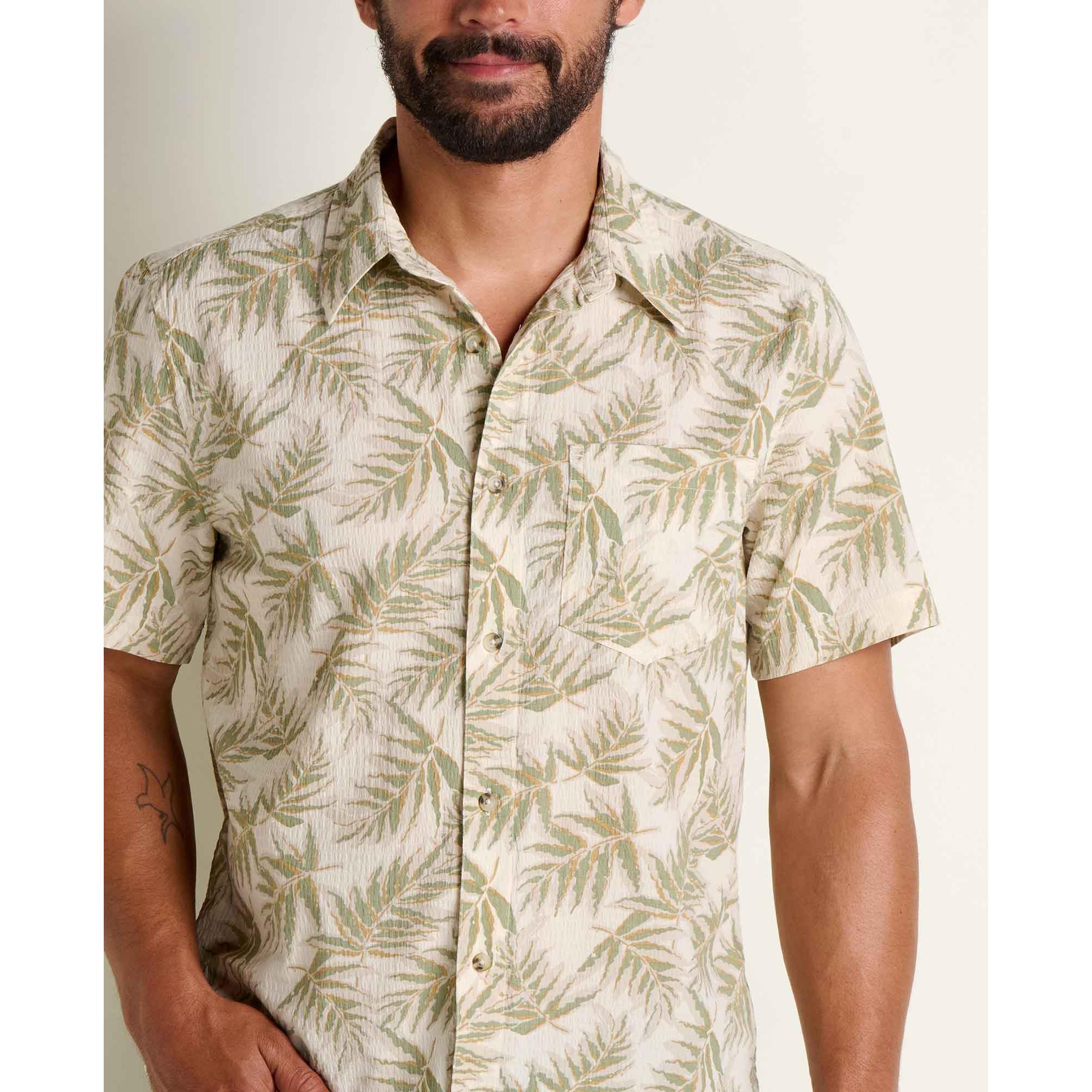MEN'S S/S SHIRT | FLETCHER-Shirts & Tops-TOAD&CO-MEDIUM-SALT PRINT-Coriander