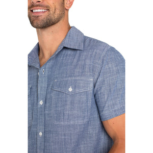MEN'S S/S SHIRT | MENSFLAP POCKET BUTTON UP-Shirts & Tops-LIVERPOOL-Coriander