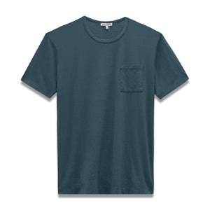 MEN'S TEE | SLUB COTTON-Shirts & Tops-EASY MONDAYS-MEDIUM-VINTAGE NAVY-Coriander
