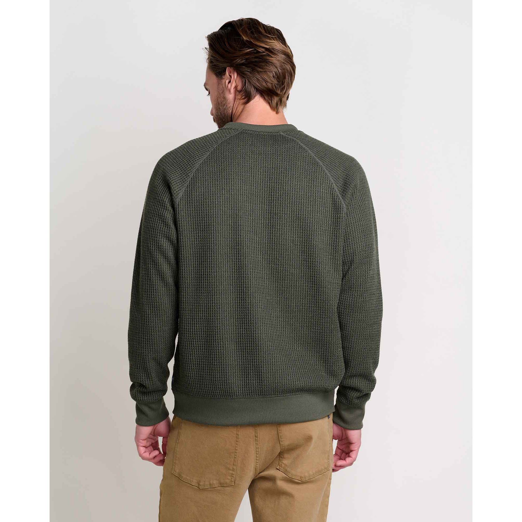 MEN'S WAFFLE KNIT HENLEY | BITTERROOT-Shirts & Tops-TOAD&CO-Coriander