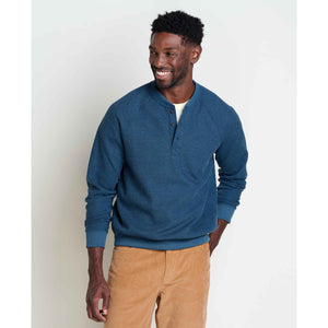 MEN'S WAFFLE KNIT HENLEY | BITTERROOT-Shirts & Tops-TOAD&CO-MEDIUM-MIDNIGHT-Coriander
