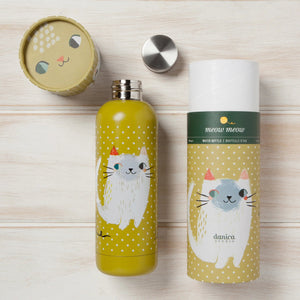 MEOW MEOW WATER BOTTLE-Home-DANICA-Coriander