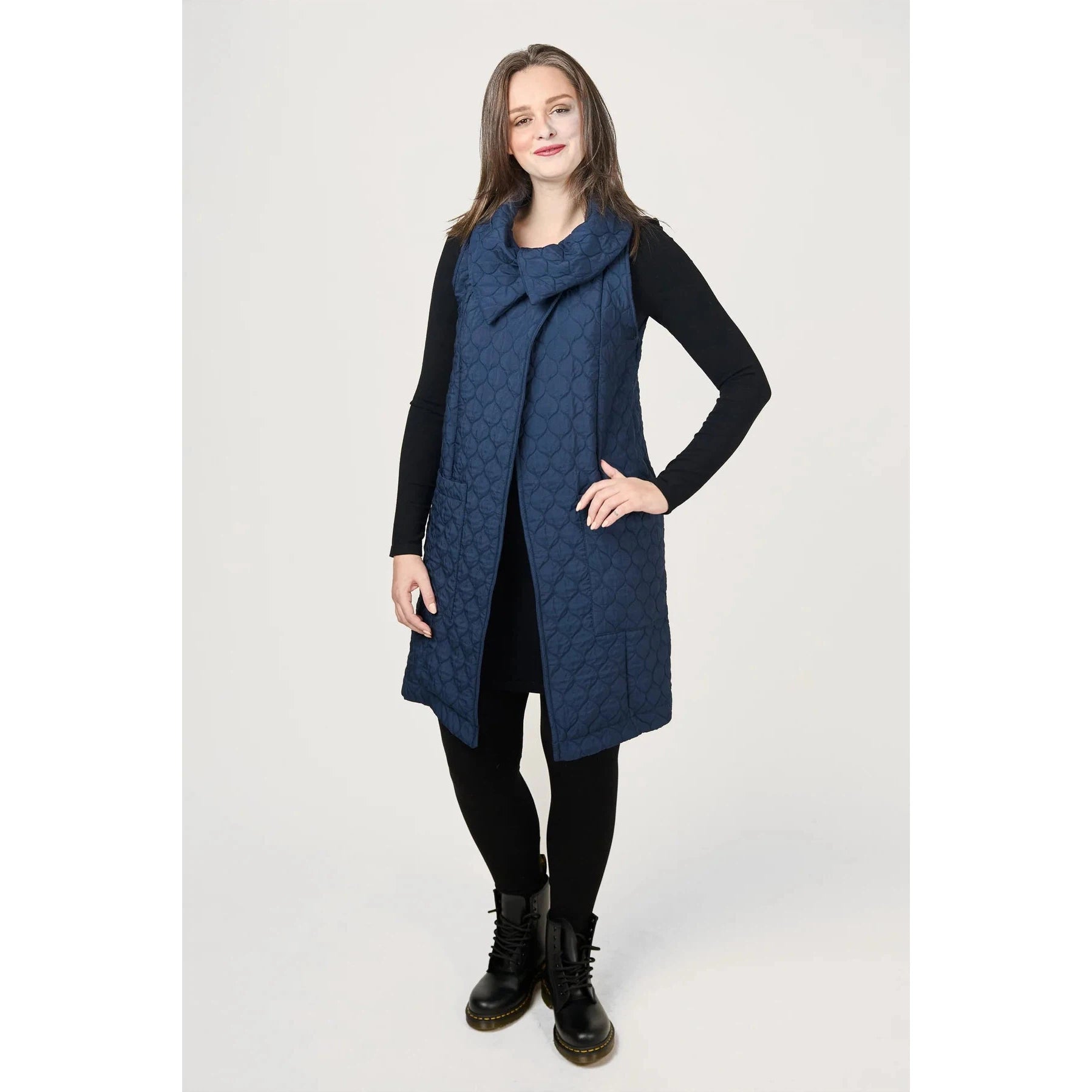 MEREDITH VEST-Jackets & Sweaters-SHANNON PASSERO-SMALL-NAVY-Coriander