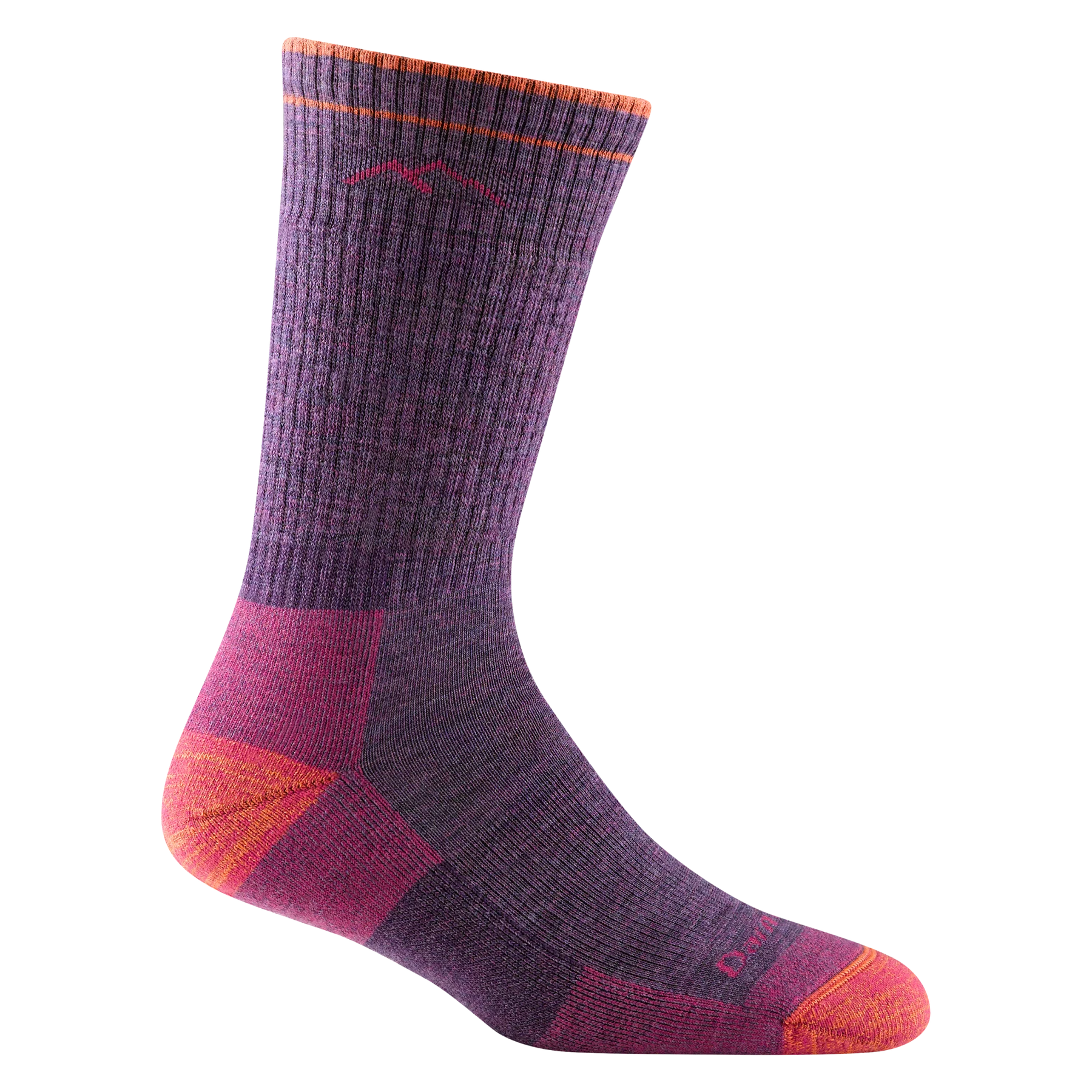 MERINO HIKER WOMEN'S BOOT SOCKS-Socks & Footwear-DARN TOUGH-MEDIUM-PLUM HEATHER-Coriander