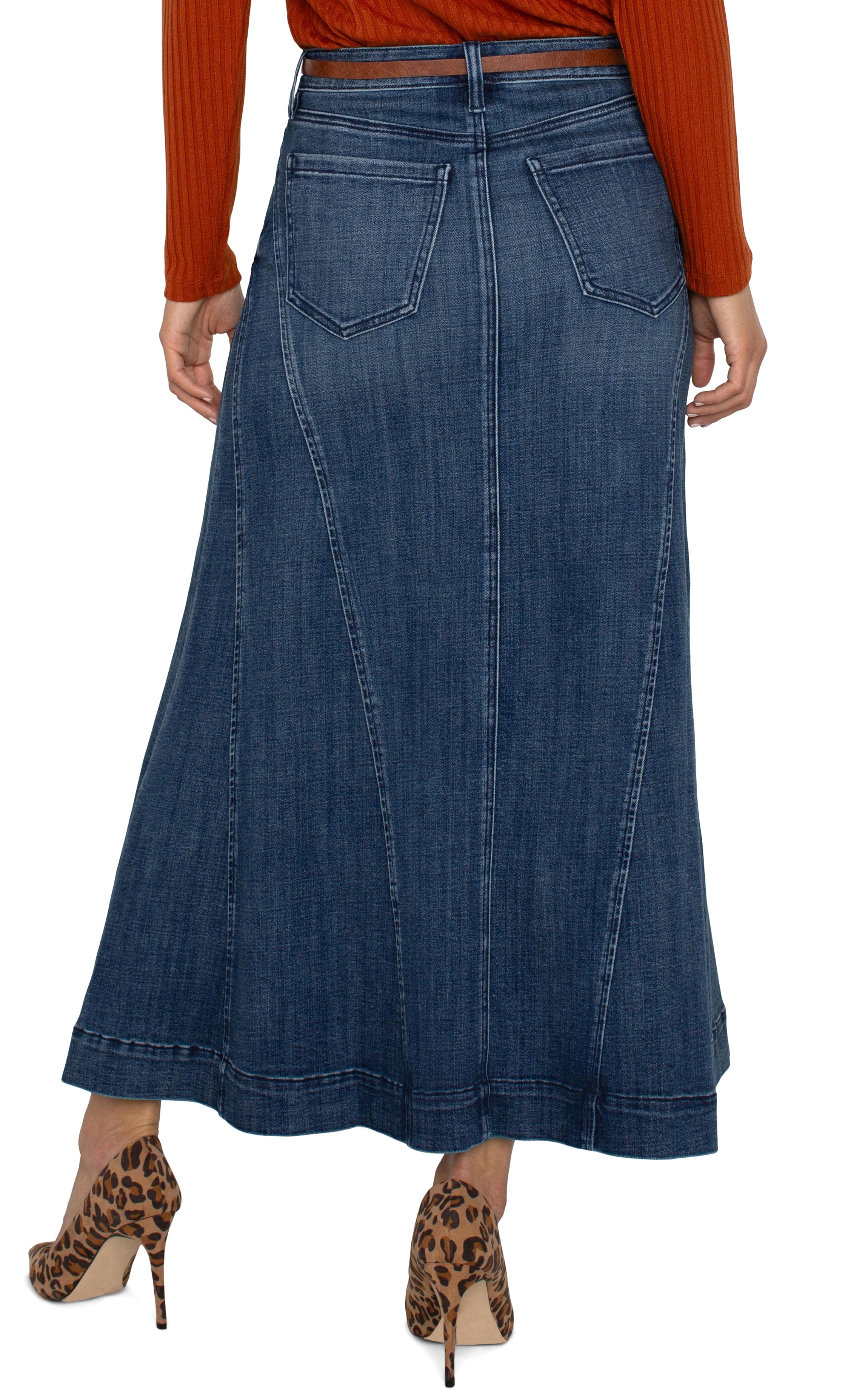 High waist denim mermaid skirt hotsell