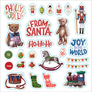 MERRY & BRIGHT CHRISTMAS STICKER BOOK-Books & Stationery-PETER PAUPER PRESS-Coriander