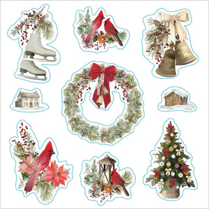 MERRY & BRIGHT CHRISTMAS STICKER BOOK-Books & Stationery-PETER PAUPER PRESS-Coriander