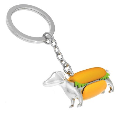 METALMORPHOSE KEYCHAINS-Accessories-METALMORPHOSE-HOT DOG-Coriander