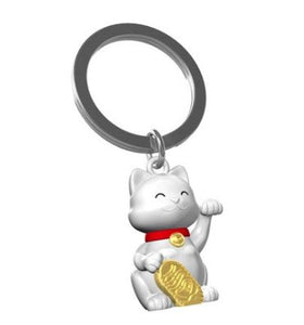 METALMORPHOSE KEYCHAINS-Accessories-METALMORPHOSE-LUCKY CAT-Coriander