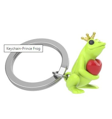 METALMORPHOSE KEYCHAINS-Accessories-METALMORPHOSE-PRINCE FROG-Coriander