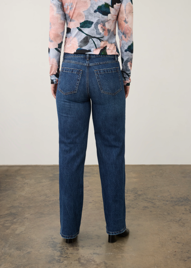MID RISE JEANS | WIDE LEG STRETCH