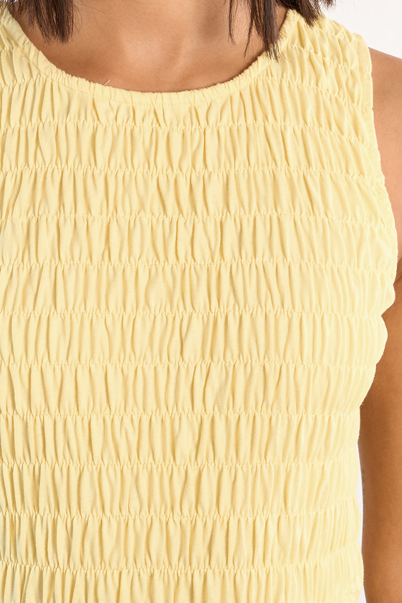 MIDI DRESS | SMOCKED BODICE-Dress-MOLLY BRACKEN-Coriander