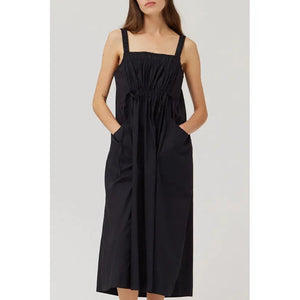 MIDI DRESS | SUMMER COTTON-Dress-GRADE AND GATHER-SMALL-Black-Coriander