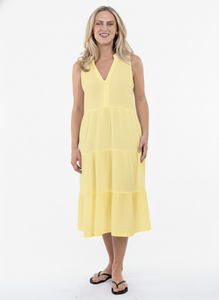 MIDI DRESS | VIOLA-Dress-SHANNON PASSERO-SMALL-CANARY YELLOW-Coriander