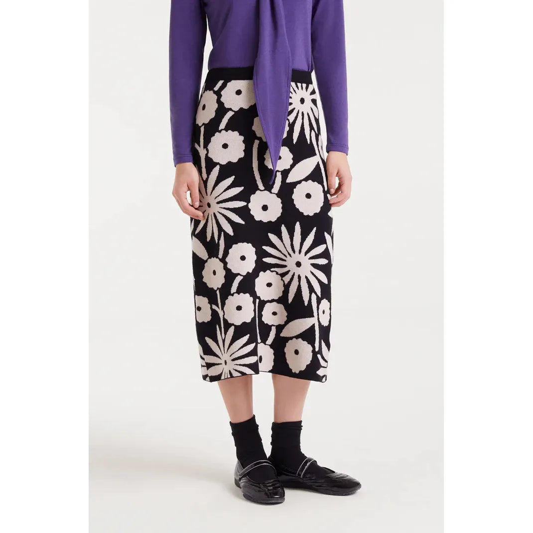 MIDI SKIRT | JACQUARD-Bottoms-COMPANIA FANTASTICA-Coriander