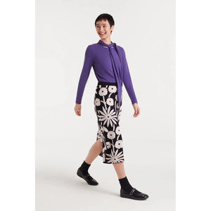 MIDI SKIRT | JACQUARD-Bottoms-COMPANIA FANTASTICA-Coriander