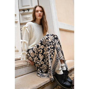 MIDI SKIRT | PATTERNED: BLACK TANIA-Bottoms-MOLLY BRACKEN-Coriander