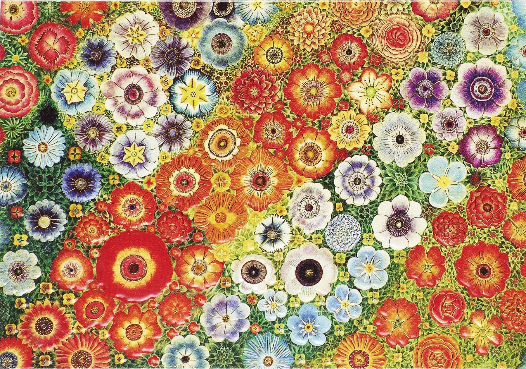 MILLEFIORI NOTECARD SET-Books & Stationery-PETER PAUPER PRESS-Coriander