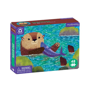 MINI 48 PIECE PUZZLE | SEA OTTER-Puzzles-RAINCOAST-Coriander