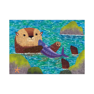 MINI 48 PIECE PUZZLE | SEA OTTER-Puzzles-RAINCOAST-Coriander