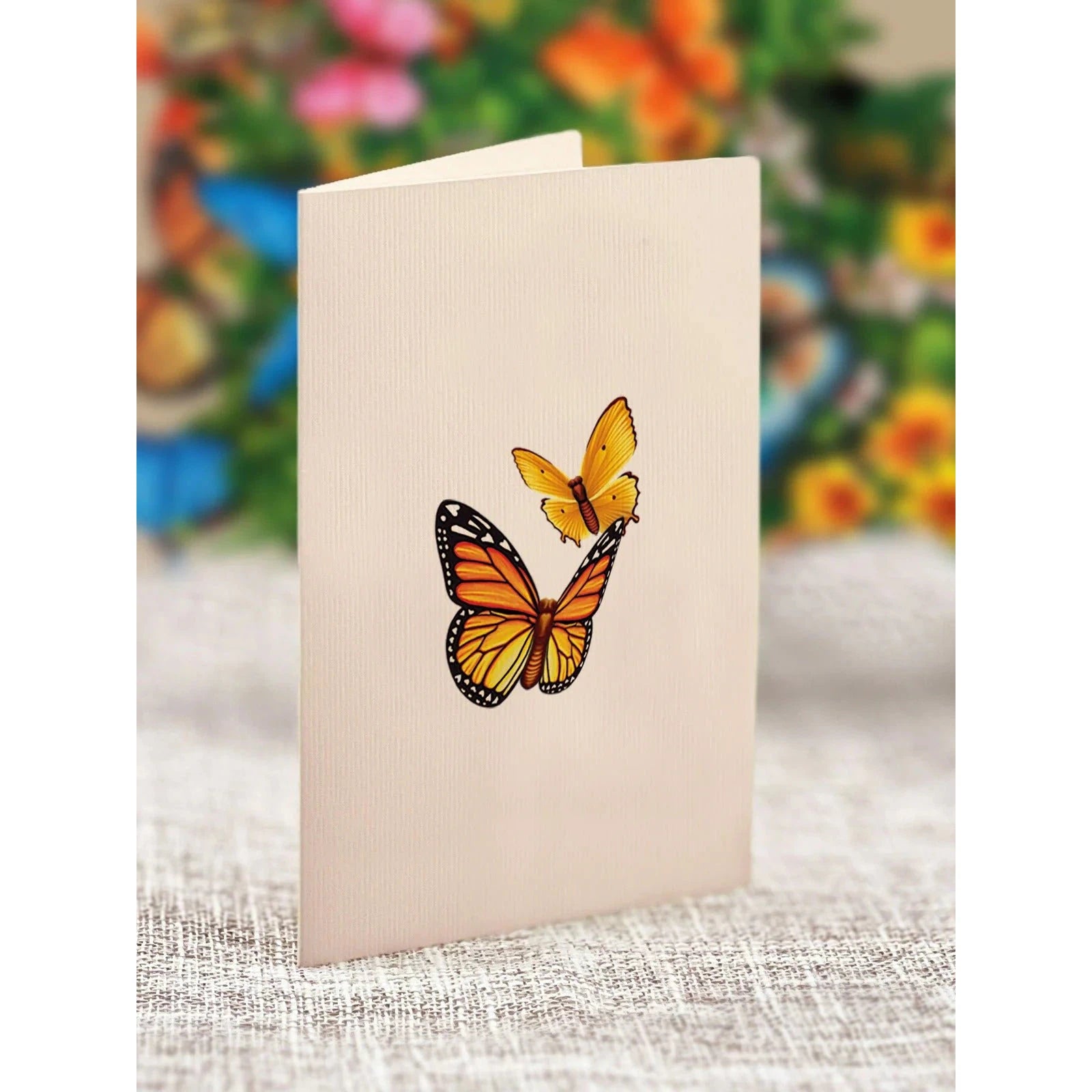 MINI BUTTERFLY & BUTTERCUP POP-UP CARD-Books & Stationery-FRESH CUT PAPER-Coriander