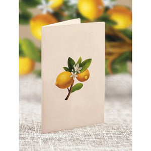 MINI LEMON TREE CARD-Books & Stationery-FRESH CUT PAPER-Coriander