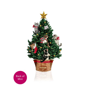 MINI MEOWY CHRISTMAS TREE CARD-Books & Stationery-FRESH CUT PAPER-Coriander