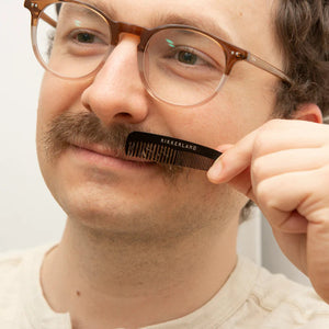 MINI MUSTACHE COMB-Self Care-KIKKERLAND DESIGNS-Coriander