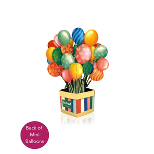 MINI POP UP CARD | BIRTHDAY BALLOONS-Books & Stationery-FRESH CUT PAPER-Coriander