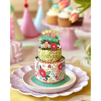 MINI POP-UP CARD | BLOOM BIRTHDAY-Books & Stationery-FRESH CUT PAPER-Coriander