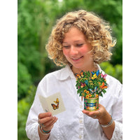 MINI POP-UP CARD | BUTTERFLY & BUTTERCUP-Books & Stationery-FRESH CUT PAPER-Coriander