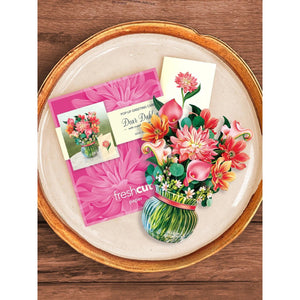 MINI POP-UP CARD | DEAR DAHLIA-Books & Stationery-FRESH CUT PAPER-Coriander
