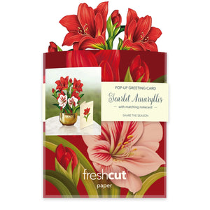 MINI SCARLET AMARYLLIS-Books & Stationery-FRESH CUT PAPER-Coriander