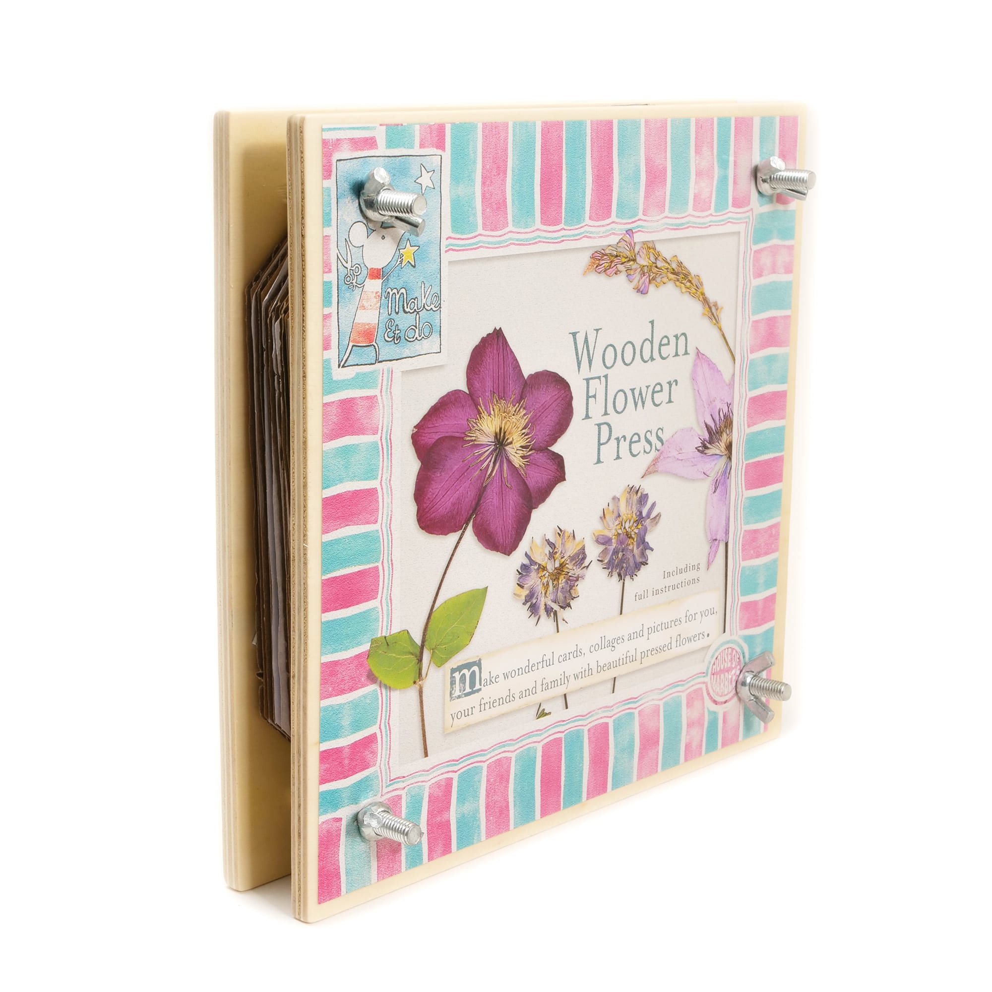 MINI WOODEN FLOWER PRESS-Fun and Games-HOUSE OF MARBLES-Coriander