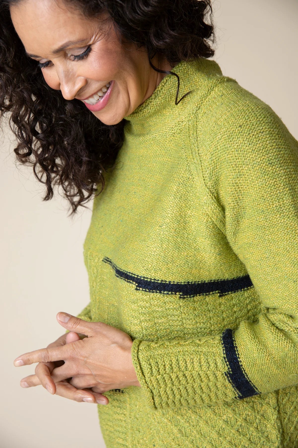 MIXED CABLE STITCH PULLOVER-Jackets & Sweaters-HABITAT-Coriander