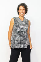 MIXED COWL TOP DOT/DASH-Tops-HABITAT-XSMALL-ASH-Coriander