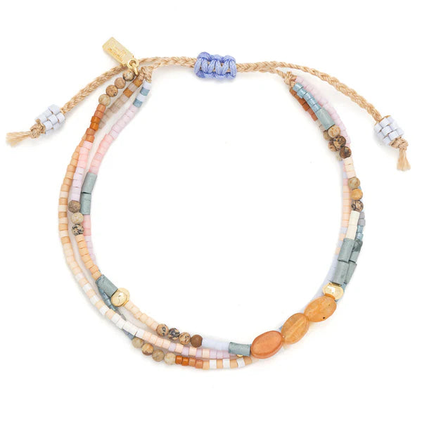 MIXED MEDIA BRACELET | GOLD: INSPIRATION, RED AVENTURINE-Jewellery-SCOUT CURATED WEARS-Coriander