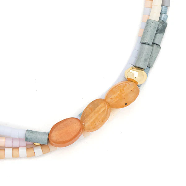 MIXED MEDIA BRACELET | GOLD: INSPIRATION, RED AVENTURINE-Jewellery-SCOUT CURATED WEARS-Coriander